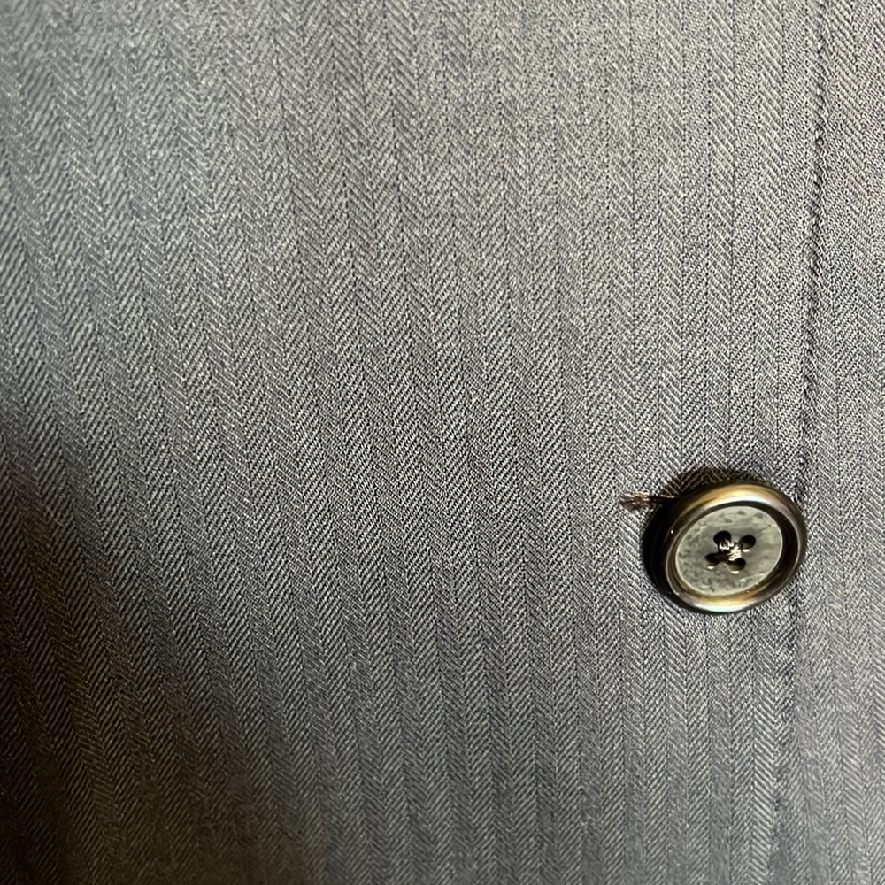 HICKEY FREEMAN Blazer/ suit jacket dark grey with pattern ( photo) excellent - Picture 13 of 13